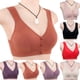 thumbnail image 2 of Sexy Hebilla Frontal Push-Up Sujetador Inalámbrico Mujeres Algodón Suave Más Ropa Interior De Tamaño, 2 of 5