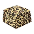 thumbnail image 4 of Wobogo Brown Leopard Kitchen Towel 6 Piece Large Cotton Dishcloth Premium Absorbency Set with Hanging Loop, 4 of 7