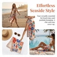 thumbnail image 6 of Zzjniupiyyds Sarong Coverups for Women Beach Wrap Floral Bikini Cover Up for Swim Vacation, 6 of 6