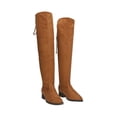 thumbnail image 1 of Bota Para Mujer Extra Larga Color Camel De Lycra Con Ajuste Superior Platonia  GINNA-02-CAMEL, 1 of 5