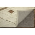 thumbnail image 4 of 4' X 6' Ivory Taupe and Brown Wool Geometric Hand Tufted Area Rug, 4 of 8