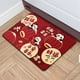 thumbnail image 4 of Alfombra de entrada festiva roja con caballo y temática navideña, lavable para exterior/interior, felpudo de bienvenida para puerta principal, porche, patio e idea de regalo., 4 of 7