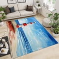 thumbnail image 6 of Lighthouse On The Beach Area Rug - Non-Slip Floor Carpet For Living Room, Bedroom, Office, Kids Room - Home Decor, Soft Fluffy Low-Pile, Non-Shedding, Machine Washable, 6 of 7