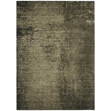 HomeRoots 562693 9 x 12 ft. Gray Abstract Washable Non Skid Indoor Outdoor Rectangle Machine Woven Area Rug