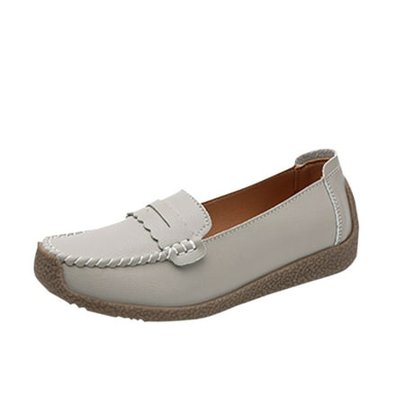 

Youmylove Female Trendy Shoes Breathable Stylish Soft Soled White Shoes Women Large Flat Shoes Bottomed Shoes Women Daily Walk Footwear