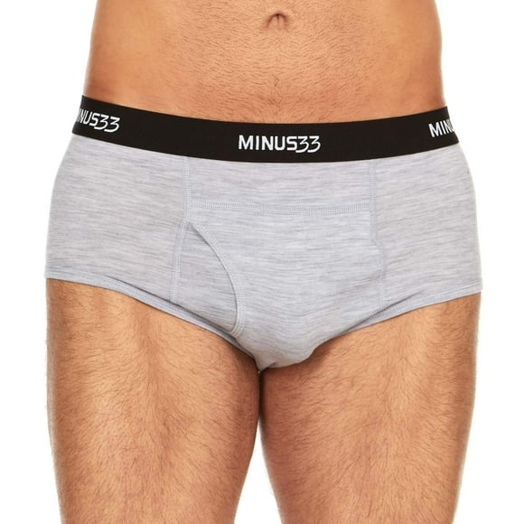 Minus33 Laine Mérinos pour Hommes Micro Poids Laineverino Gris Cendré Petit