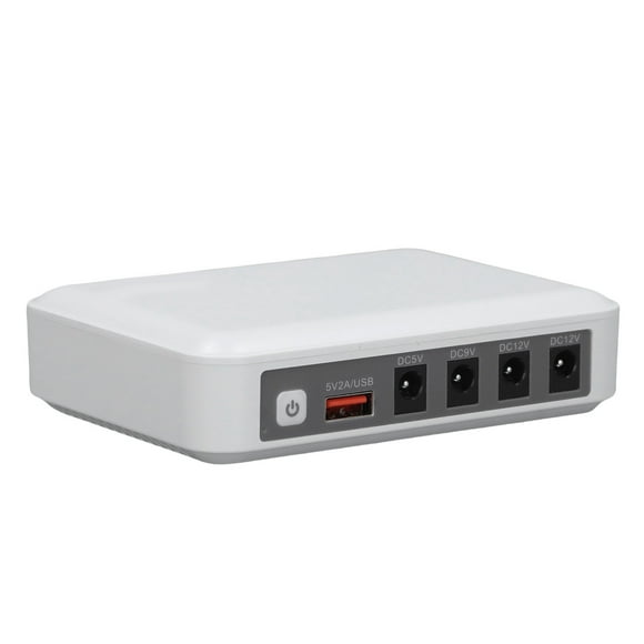 Mini UPS 6000mAh Large Capacity DC 5V 9V 12V Output Multiple Guards Router UPS Backup Power Supply Modem Security Camera Uninterruptible Power Supply