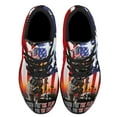 thumbnail image 2 of Memorial Day Veteran Stnd For The Kneel For The Cross Shoes Sneakers Black Size 9.5, 2 of 7