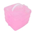 thumbnail image 2 of Caja de plástico desmontable de 3 capas para herramientas de manicura y joyería (rosa), 2 of 11