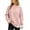Pink, variant on NominalSnug Crewneck Sweatshirts for Women Long Sleeve Tops Loose Fit Fall Winter Pullover Top