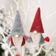 thumbnail image 4 of 10 Gorro de felpa a cuadros navideño, gnomo colgante, bonito adorno para muñeca, 1 Juego, 4 of 5