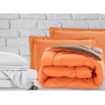 thumbnail image 1 of Mocassi Ensemble 7 Pcs Bed-in-a-Bag Couette et Draps 7 Pcs Format Grand Lit Bed-in-a-Bag, Ensemble de Draps et Couette Super Douillet, Résistant aux Plis et aux Taches, Orange/brun, 1 of 5