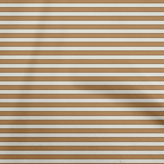 oneOone Cotton Cambric Orange Fabric Stripes Fabric For Sewing Printed Craft Fabric By The Yard 42 Inch Wide