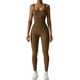 thumbnail image 1 of HGZEWX Mono atlético de entrenamiento acanalado para mujer, mono de yoga con sensación desnuda, chándal sin mangas de una pieza, mono tipo catsuit, 1 of 4