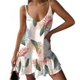 thumbnail image 1 of Puntoco Vestidos Mujer Verano Estampado Sexy Moda Talle Alto Vestido con Cuello En V, 1 of 5