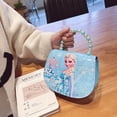 thumbnail image 3 of Bolso de hombro genuino de Disney para niños, bolsa de mano de la serie Frozen Princess, dibujos animados de Anime, bolso de mensajero de PU, monedero, regalos para niños, nuevo, 3 of 4
