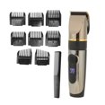 thumbnail image 4 of Ccdes Hair Trimmer,USB Hair Clipper LCD Waterproof 2200mAh Lithium Battery Hair Trimmer With 8pcs Guide Comb,Cordless Hair Trimmer, 4 of 8