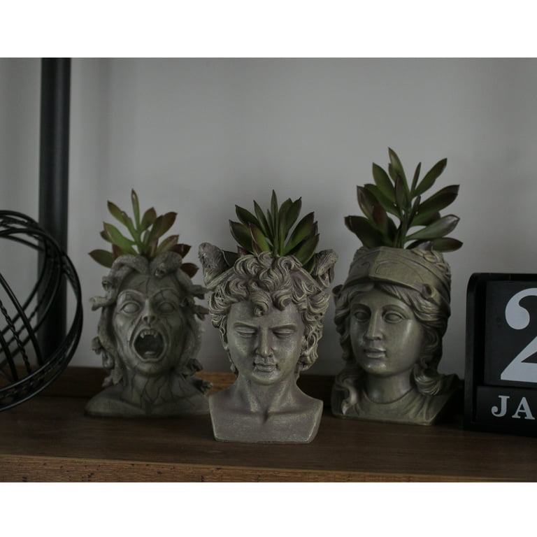 Darware Mini Athena / Medusa / Perseus Planter Pots (Set of 3