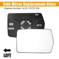 thumbnail image 4 of Unique Bargains 1 Pcs Espejo retrovisor de vidrio del lado izquierdo para Ford F-150 2004-2014, reemplaza 4L3Z-17K707-DB con función de calefacción, 4 of 7