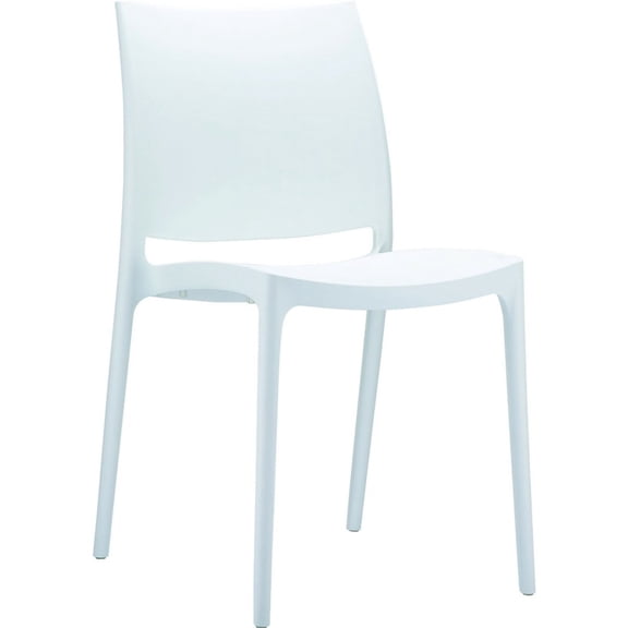 Compamia Maya Patio Dining Chair in White