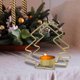 thumbnail image 4 of Candle Holders Christmas Tree Iron Candle Holders Holiday Party Table Decoration Home Gifts, Metal Candle Holders, Iron Frame, 2-Tier Design, Festive Season Decor, Elegant Home Accents, for Living, 4 of 8