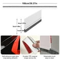 thumbnail image 4 of VEGCOO Self-Adhesive Door Sweep - 39" Weather Stripping for Draft, Dust & Noise Protection (White), 4 of 7