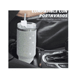 thumbnail image 3 of Vaso Taza Térmico Acero Inoxidable Diamante Calor/frí 40oz Xtellar blanco, 3 of 4