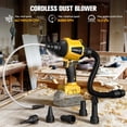 thumbnail image 4 of Soplador de polvo LIVOWALNY, inalámbrico, compatible con batería Dewalt de 20 V, 4 of 7