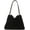 Black, variant on Faux Fur Tote Bag Women Fuzzy Hobo Bags Bucket Shoulder Bag Trendy Plush Satchels Crossbody Purse Top-Handle Handbag