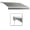 Gray, variant on 20 ft. Destin with Hood Manual Retractable Awning, Burgundy & Tan - 120 in.