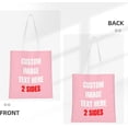 thumbnail image 3 of Custom Tote Bag Bags With Logo Personalized Custom Bags Shopping Bags Reusable Grocery Bags Bulk - Add Your Text Image, 3 of 8