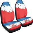 thumbnail image 3 of XYZCANDO Serbian Flag Splatter Car Seat Covers Breathable Cloth Waterproof Car Front Seat Covers Automobile Seats Interior, Soft Auto Interior Decor Sedan Truck, 3 of 10