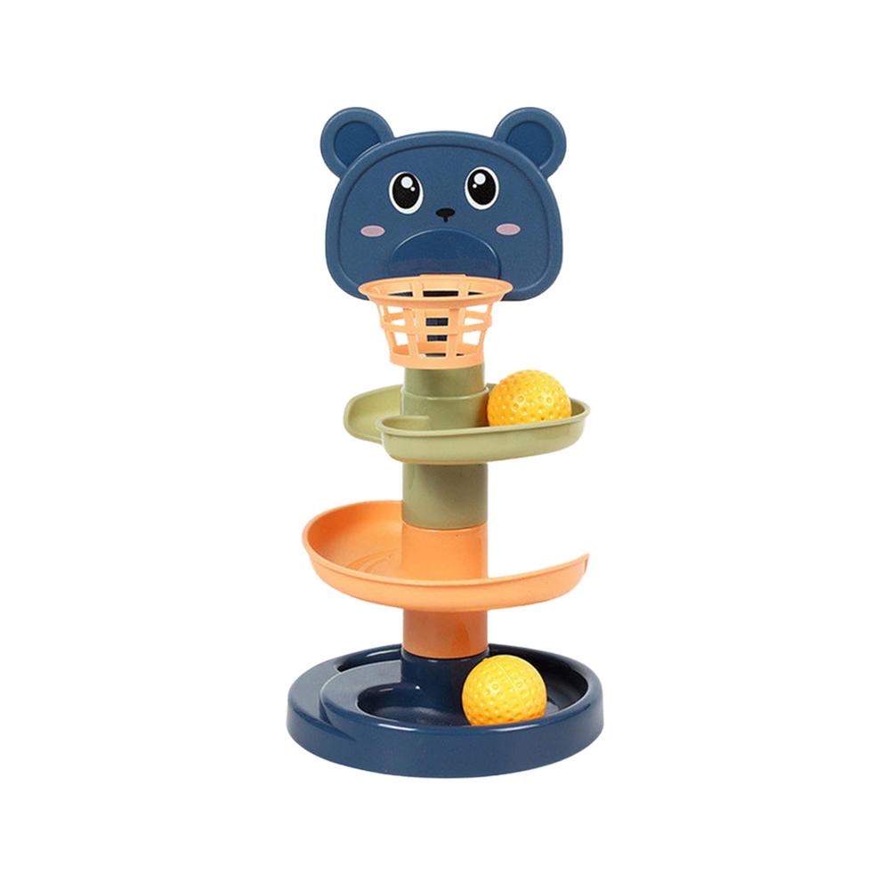 IMSHIE Ball Drop and Roll Toy Swirling Tower with Yellow Balls, Training Assembled Development