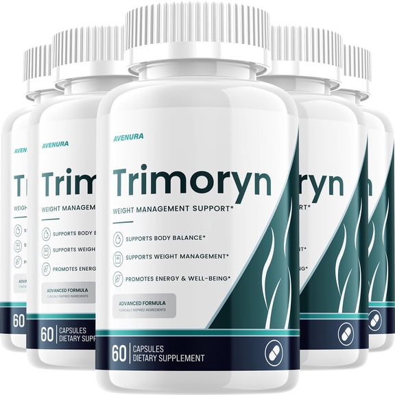 Trimoryn Capsules – Trimoryn Pills Advanced Blend Formula, Extra Strength, 5 Pack, 300 Capsules