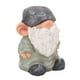 thumbnail image 5 of Garden Gnome Resin Structure Stable Bottom Retro Style Gnome Figurine for Patio Porch Decorations Flat Head Green, 5 of 5