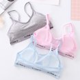 thumbnail image 6 of YWDJ Full Coverage Bras for Women Lined 3 Pack Sleep Bras No Wires Comfy Bras Spaghetti Straps Half Cup Push up Racerback Lounge Bras Padded Comfort Bras Wrap Comfortable Bras, 6 of 8