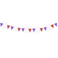 thumbnail image 2 of Banderin Calado Religioso DECORAMEC PAPEL PICADO 5 tiras de 8 metros diseño religioso Flores morado blanco rojo, 2 of 6