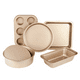 thumbnail image 1 of Juego Para Hornear De Antiadherente Para Cocina 5 Piezas Dorado Malubero Set de Moldes para Hornear, 1 of 4