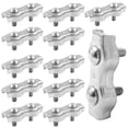 thumbnail image 5 of HUGFEGWE 12Pcs M4 304 Stainless Steel Double Wire Rope Clip Cable Clamps for 5/32 Inch Diameter Wire Rope CJB91-55184, 5 of 5