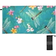 thumbnail image 2 of GZHJMY Tropical Floral with Dragonflies Beach Towel Quick Dry Absorbent Bath Towels Sandproof Lightweight Towel for Gym Yoga Sports Swimming- 30x60in Washcloth, 2 of 7