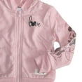 thumbnail image 4 of Disney Mickey and Minnie Mouse Toddler Girl's Love Pink Zip-Up Hooded Jacket Size 2T, 4 of 4