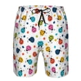 thumbnail image 3 of Susaid Ladybugs And Flowers Print Men's Swim Trunks Hawaiian Bathing Mesh Lining Suit Swimsuits Beach Shorts with Pockets-Large, 3 of 6