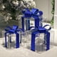 thumbnail image 5 of Caja de Regalo Decorativa con Lazo Azul Navideño, Juego de 3 Piezas, Luz Brillante, Adornos para Árbol de Navidad, Accesorios para Escaparates de Hoteles y Centros Comerciales., 5 of 7