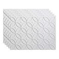 thumbnail image 2 of FASÃ„DE Rings Decorative Vinyl 18in x 24in Backsplash Panel in Matte White (5 Pack), 2 of 15