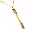 thumbnail image 3 of Collar con colgante de barra acero inoxidable Sunnimix oro 60mm 50cm 2.5mm, 3 of 8