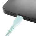thumbnail image 6 of onn 6ft Lightning to USB-A Braided Charging Cable, MFI Certified, Aqua - Compatible with iPhone 14/13/12/11/X/XR/XS/8/7/6/5, iPad, Airpods and more, 6 of 10