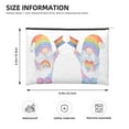 thumbnail image 3 of Cauagu LGBT Gnomes for Tyvek Makeup Bag,Reusable Travel Cosmetic Bag Women Organizer Toiletry Bag Birthday,Gifts for Women Girlfriend Mom Teacher 6.5’’*8.9’’, 3 of 7