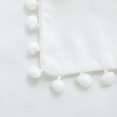 thumbnail image 4 of REGALWOVEN Velvet Pillow Cover with Pompoms for Sofa Bed 2PCS Snow White 20x20Inch, 4 of 7