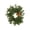 C, variant on Artificial Greenery Candle Ring Wreath, 7.87 in Green Plastic Table Centerpiece for 3-4 in Candles, Design I