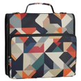 thumbnail image 5 of FORMRS Zipper Binder with Shoulder Strap 2-inch Ring 500 Sheet Capacity File Bag, Geometric Pattern, 5 of 5